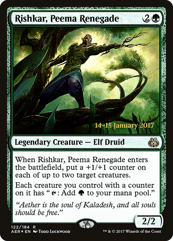 Rishkar, Peema Renegade (PRE-122) - Aether Revolt Promos Foil