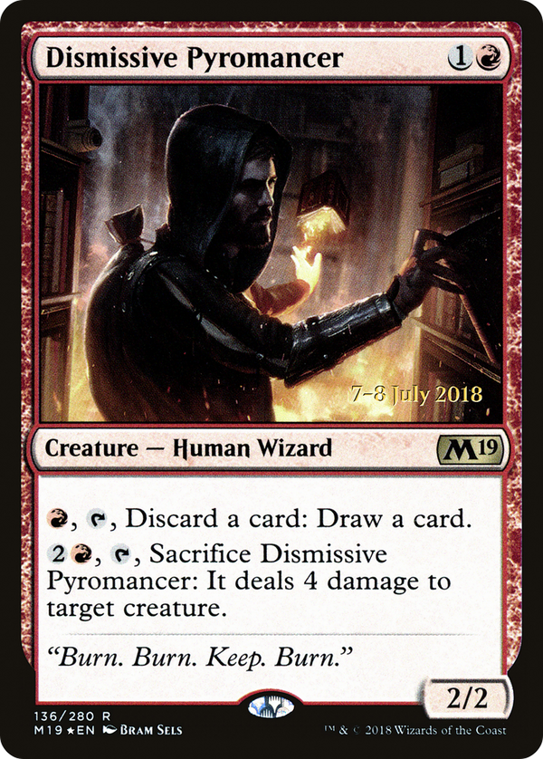 Dismissive Pyromancer (PRE-136) - Core Set 2019 Promos Foil