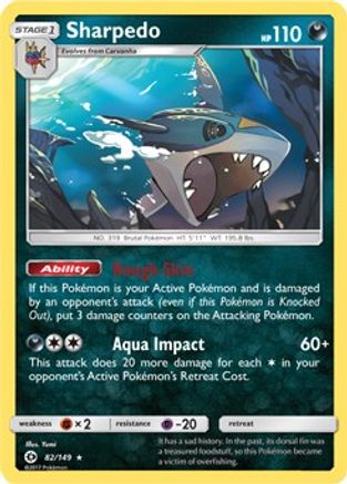 Sharpedo - 82/149 (Cosmos Holo)/149  - Holofoil Blister Exclusives - Promo