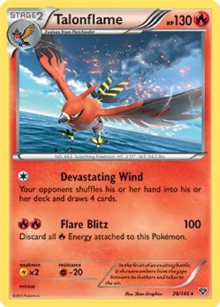 Talonflame - 28/146 (Cosmos Holo)/146  - Holofoil Blister Exclusives - Promo