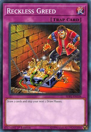 Reckless Greed (SDPL-EN038) - Structure Deck: Powercode Link 1st Edition
