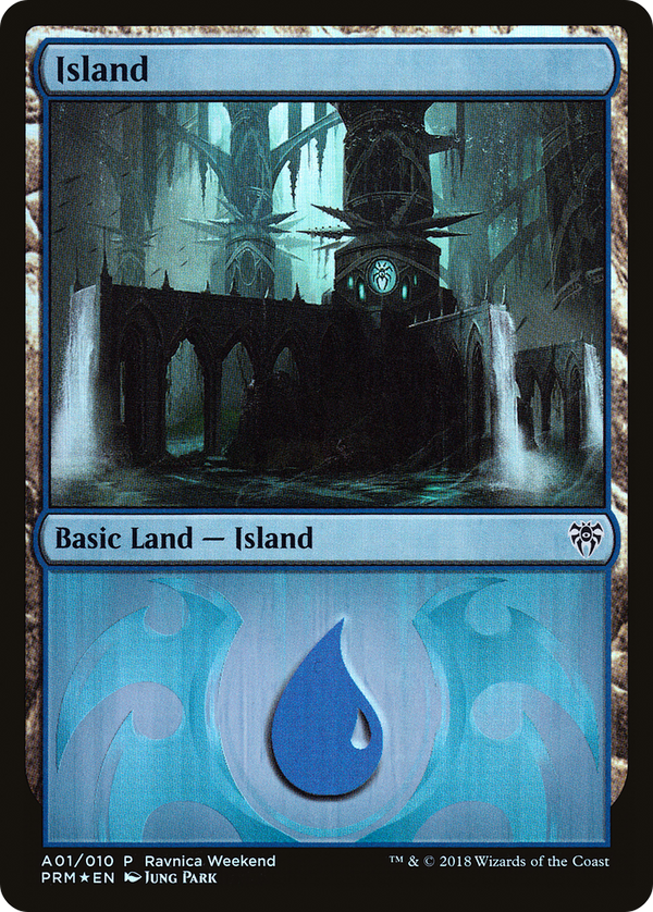 Island - Dimir (A01) (LARP-001) - GRN Ravnica Weekend Foil