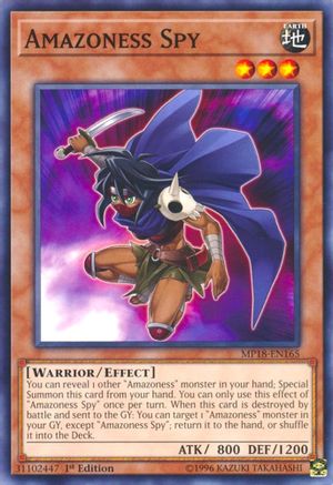 Amazoness Spy (MP18-EN165) - 2018 Mega-Tins Mega Pack 1st Edition