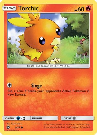 Torchic 004  - Reverse Holofoil Dragon Majesty - Common