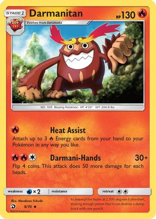 Darmanitan/70  - Reverse Holofoil Dragon Majesty - Uncommon