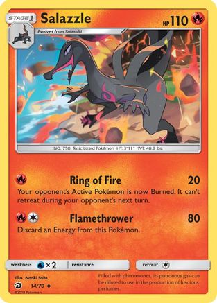 Salazzle  Dragon Majesty - Uncommon