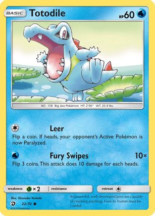 Totodile 022  Dragon Majesty - Common