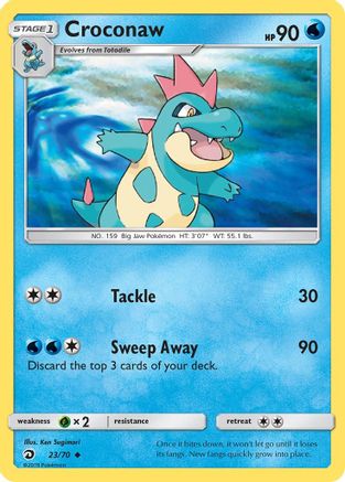 Croconaw 023  Dragon Majesty - Uncommon