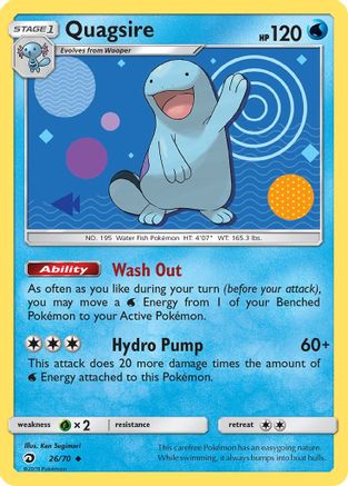 Quagsire 026  Dragon Majesty - Uncommon