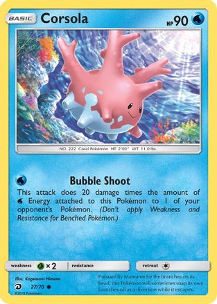 Corsola 027  Dragon Majesty - Common