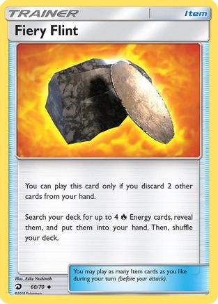 Fiery Flint 060  - Reverse Holofoil Dragon Majesty - Uncommon