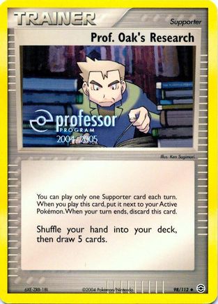Prof. Oak's Research (2004-2005)  Professor Program Promos - Promo