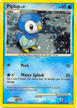 Piplup (Cosmos Holo) 093/130  - Holofoil Miscellaneous Cards & Products - Promo