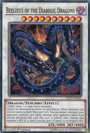 Beelzeus of the Diabolic Dragons (LEHD-ENB35) - Legendary Hero Decks 1st Edition