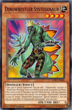 Dinowrestler Systegosaur (SOFU-EN008) - Soul Fusion 1st Edition