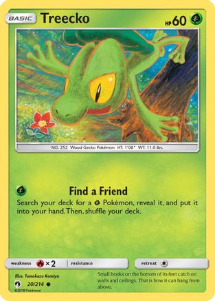 Treecko 020  SM  Lost Thunder - Common