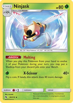 Ninjask 030  SM  Lost Thunder - Uncommon