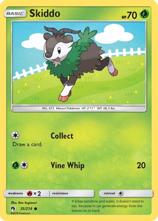 Skiddo 035  SM  Lost Thunder - Common