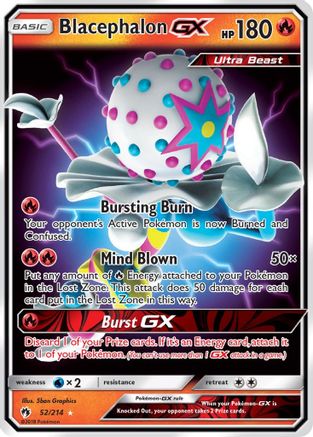 Blacephalon GX 052  - Holofoil SM  Lost Thunder - Ultra Rare