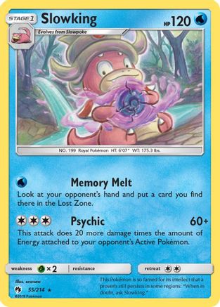 Slowking 055  SM  Lost Thunder - Rare