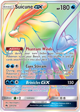 Suicune GX (Secret)  - Holofoil SM  Lost Thunder - Secret Rare