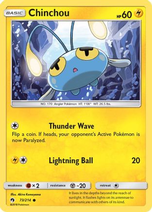 Chinchou  SM  Lost Thunder - Common