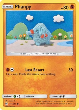 Phanpy 111  SM  Lost Thunder - Common