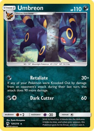 Umbreon 120  SM  Lost Thunder - Rare