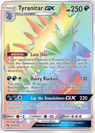 Tyranitar GX (Secret)  - Holofoil SM  Lost Thunder - Secret Rare