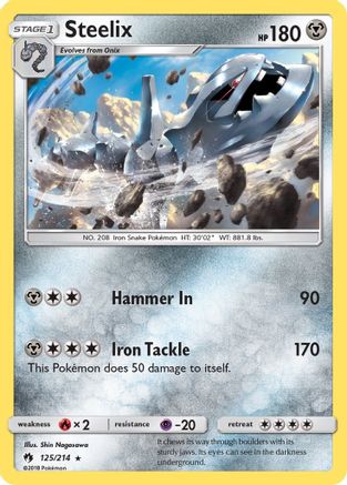Steelix 125  SM  Lost Thunder - Rare