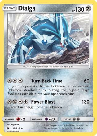 Dialga 127  - Reverse Holofoil SM  Lost Thunder - Holo Rare