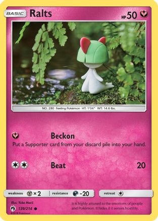 Ralts 139  SM  Lost Thunder - Common