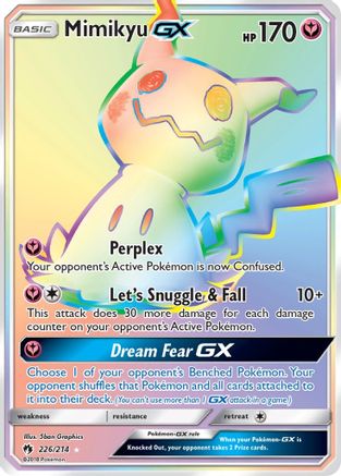Mimikyu GX (Secret)  - Holofoil SM  Lost Thunder - Secret Rare