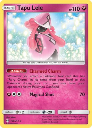 Tapu Lele  - Holofoil SM  Lost Thunder - Holo Rare