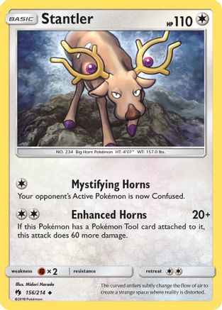Stantler  - Reverse Holofoil SM  Lost Thunder - Uncommon