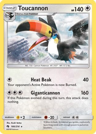 Toucannon  SM  Lost Thunder - Rare