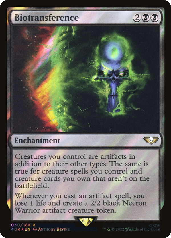 Biotransference (Surge Foil) (40K-030) - Warhammer 40,000 Commander Foil