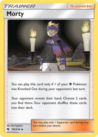 Morty 186  SM  Lost Thunder - Uncommon