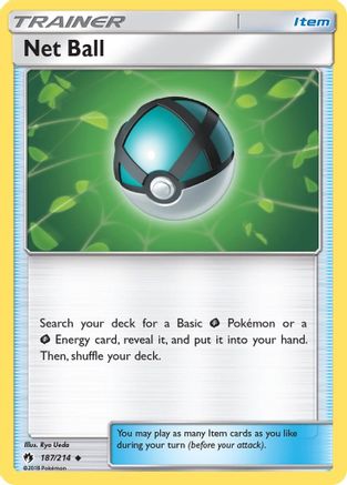 Net Ball 187  - Reverse Holofoil SM  Lost Thunder - Uncommon