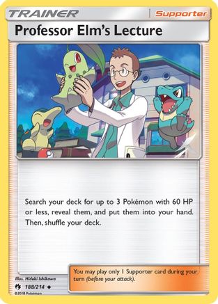 Professor Elm's Lecture 188  SM  Lost Thunder - Uncommon