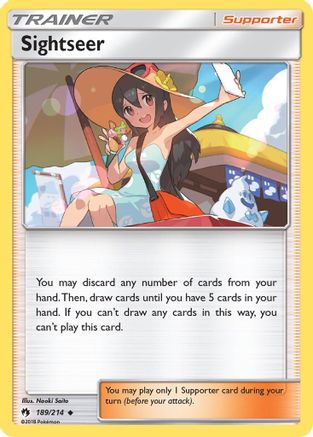 Sightseer 189  - Reverse Holofoil SM  Lost Thunder - Uncommon