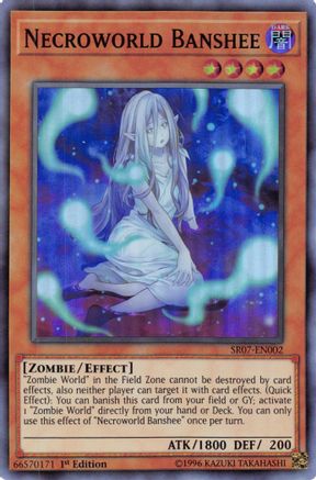 Necroworld Banshee (SR07-EN002) - Structure Deck: Zombie Horde 1st Edition