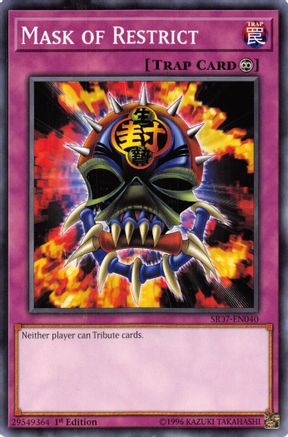 Mask of Restrict (SR07-EN040) - Structure Deck: Zombie Horde 1st Edition