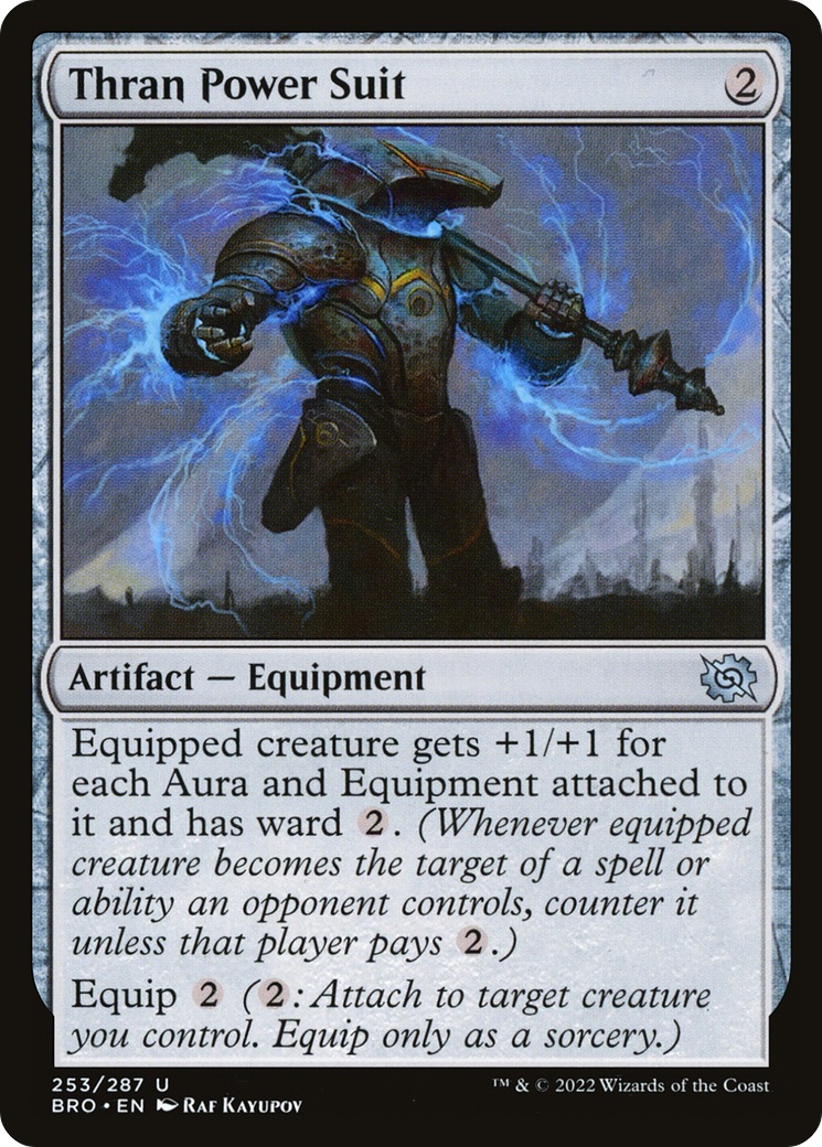 Thran Power Suit (BRO-253) - The Brothers' War Foil