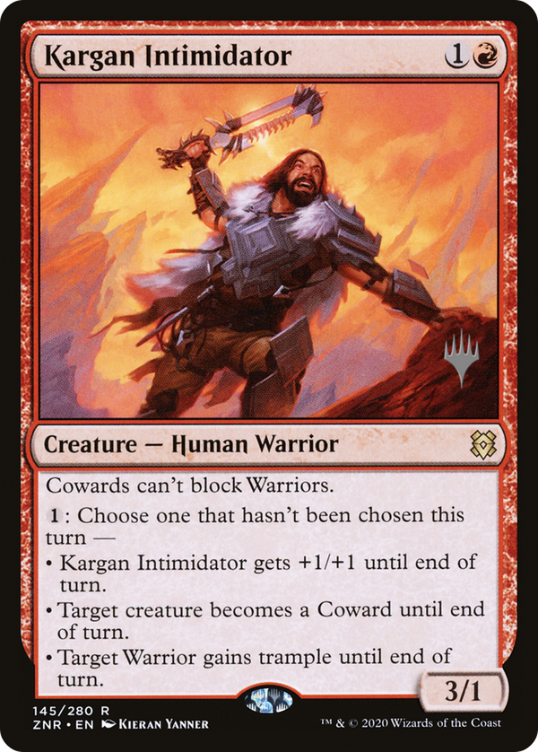 Kargan Intimidator (PPZNR-145) - Zendikar Rising Promos Foil
