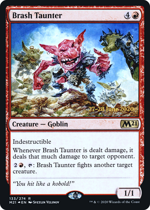 Brash Taunter (PRE-133) - Core Set 2021 Promos Foil