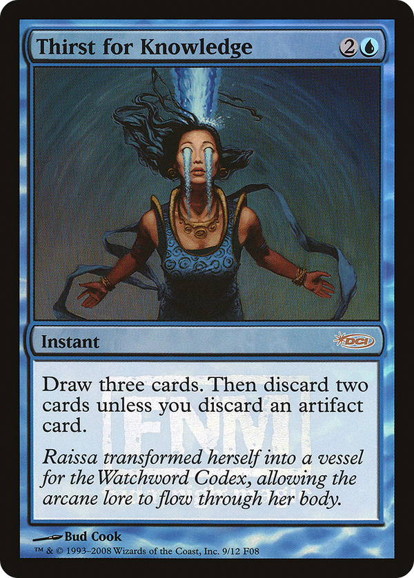 Thirst for Knowledge (FNM-) - Friday Night Magic 2008 Foil