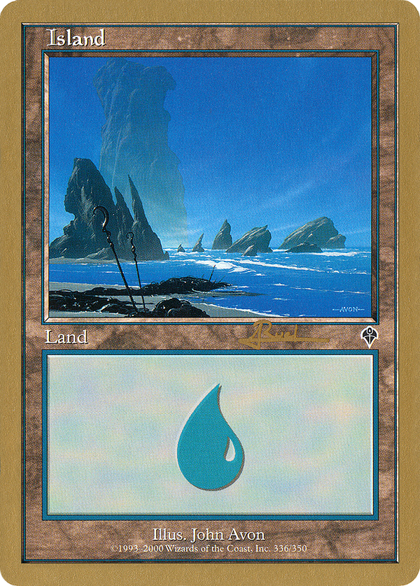 Island (336) - 2001 Antoine Ruel (INV) (WCD-) - World Championship Decks 2001