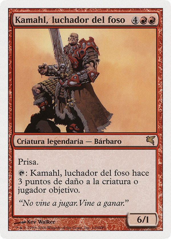 Kamahl, Pit Fighter (Italian) - "Kamahl, Combattente dell'Arena" (PSAL-0I1) - Salvat 2005