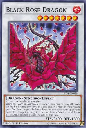 Black Rose Dragon (LED4-EN028) - Legendary Duelists: Sisters of the Rose 1st Edition